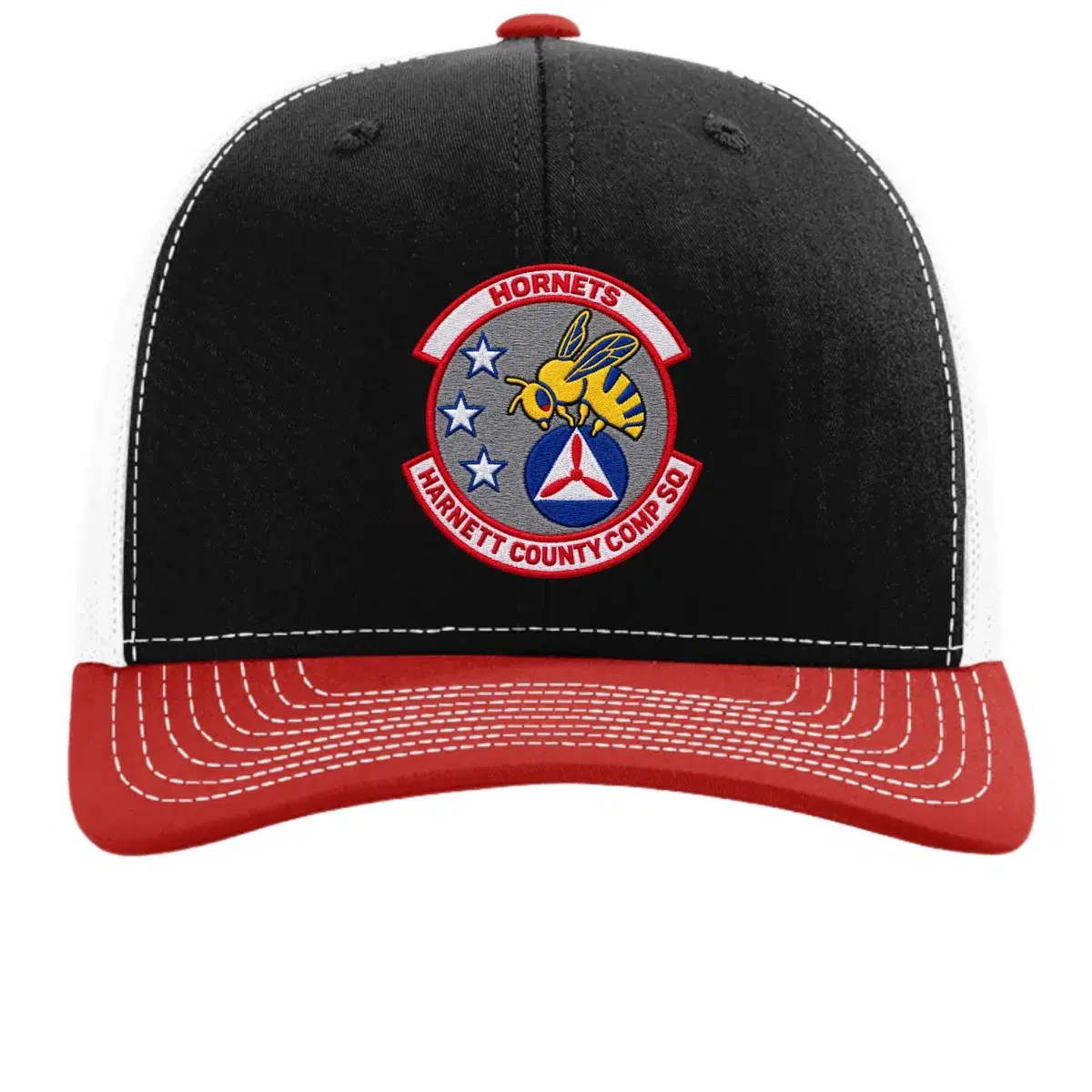 Hornets Trucker Cap, Black/White/Red