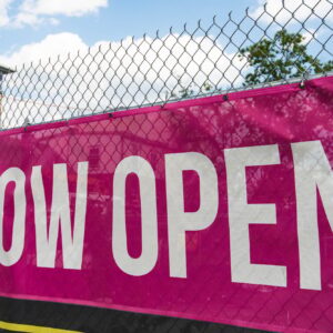 Now Open sign